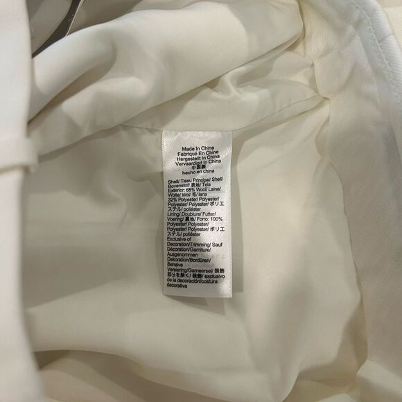 J. Crew Women’s Contrast-trim Wide-leg essential pant in wool blend Size 6 - Picture 5 of 5